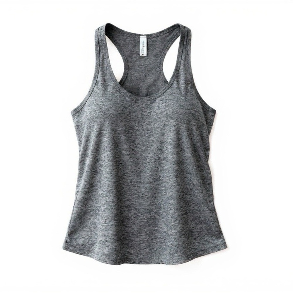 Over the Limit Marled Gray Grey Tank Tank NWOT M